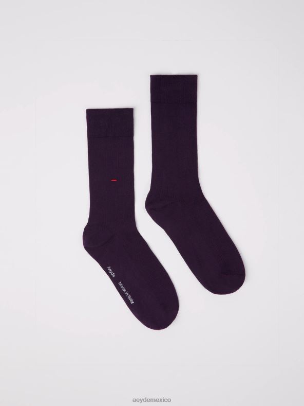 Aeyde algodón egipcio morado jamie accesorio 4L04V308