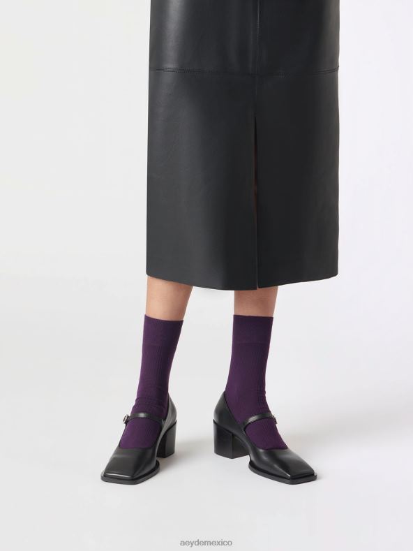Aeyde algodón egipcio morado jamie accesorio 4L04V308