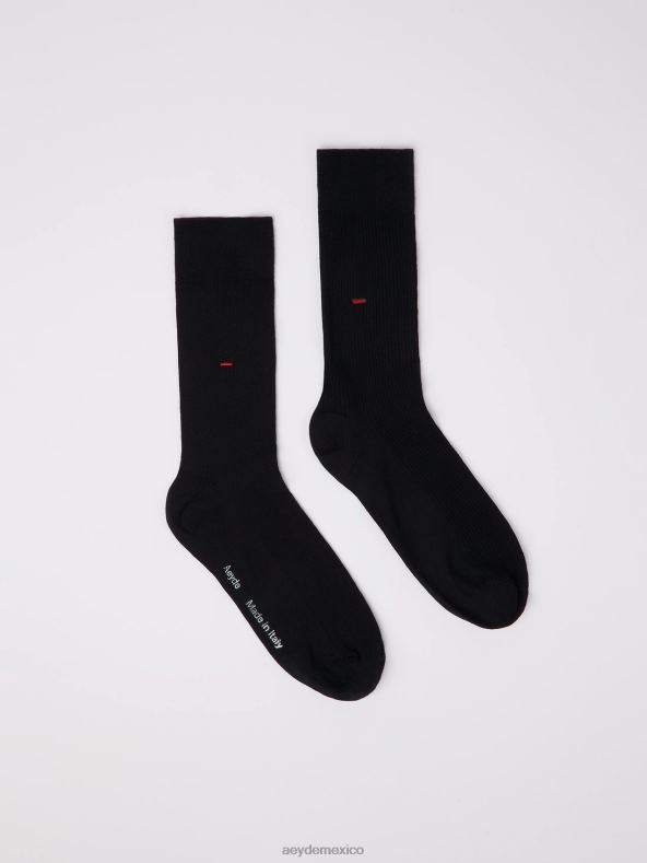 Aeyde algodón egipcio negro jamie accesorio 4L04V305