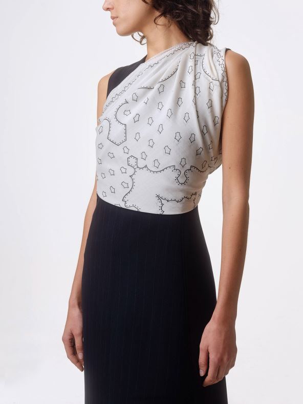 Aeyde algodón/seda cremoso Dallas accesorio 4L04V304