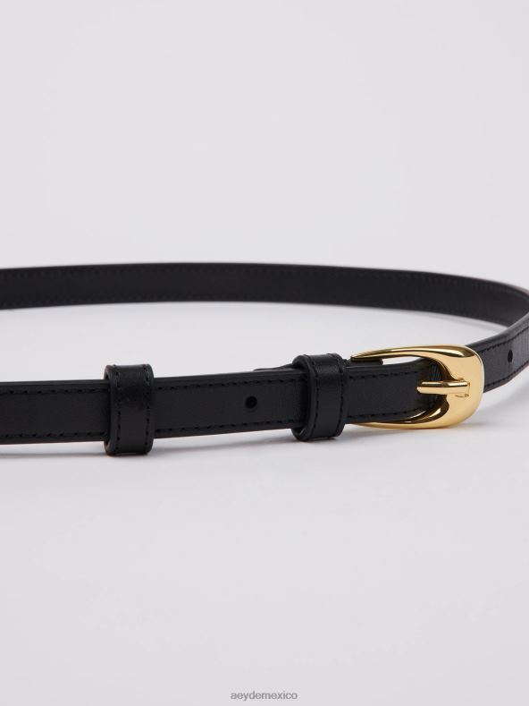 Aeyde becerro negro/oro eleanor accesorio 4L04V294