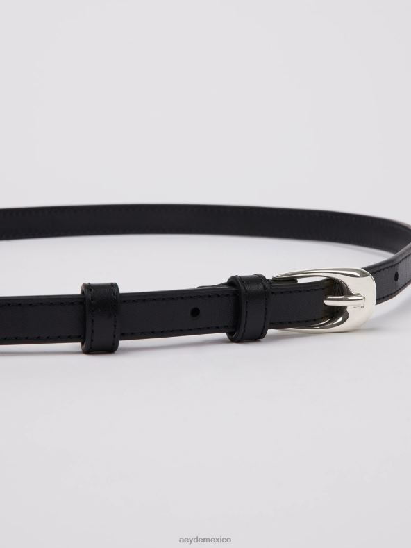 Aeyde becerro negro/plata eleanor accesorio 4L04V295