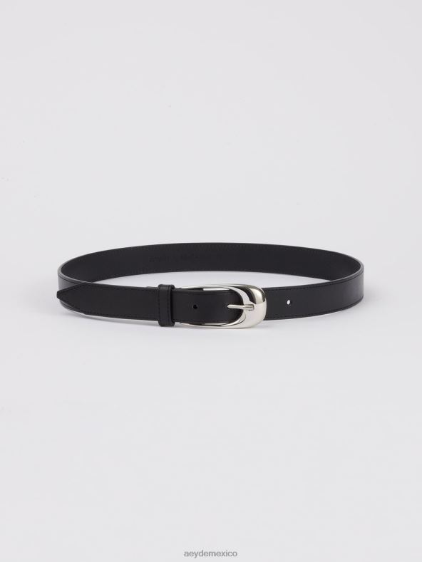 Aeyde becerro negro/plata leona accesorio 4L04V133