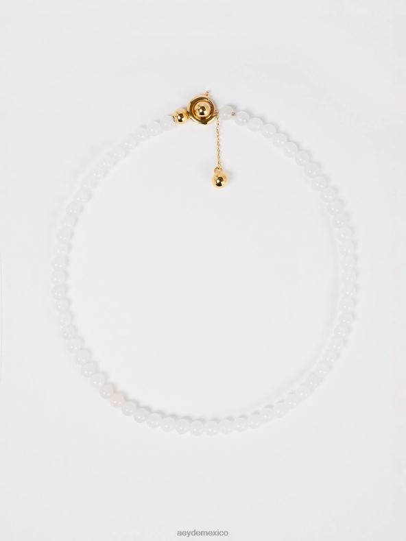Aeyde blanco/jade dorado/latón chapado saylor accesorio 4L04V131