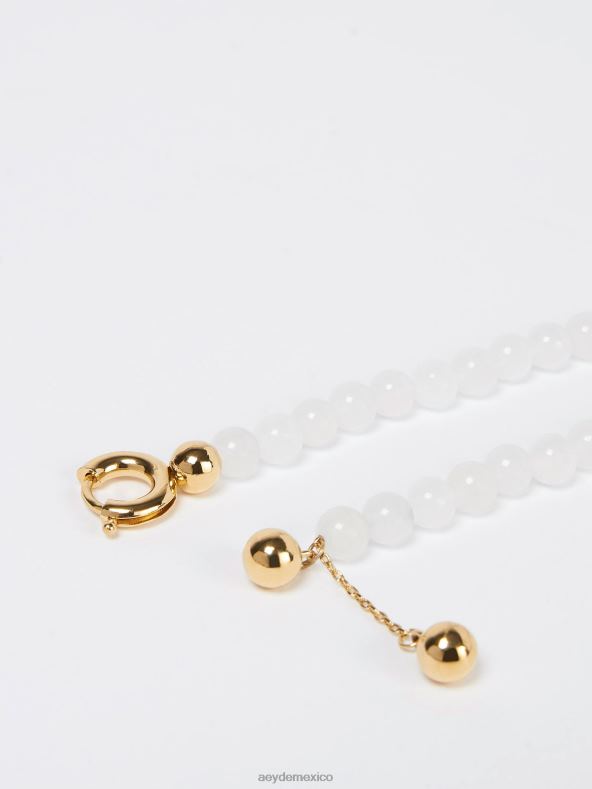 Aeyde blanco/jade dorado/latón chapado saylor accesorio 4L04V131