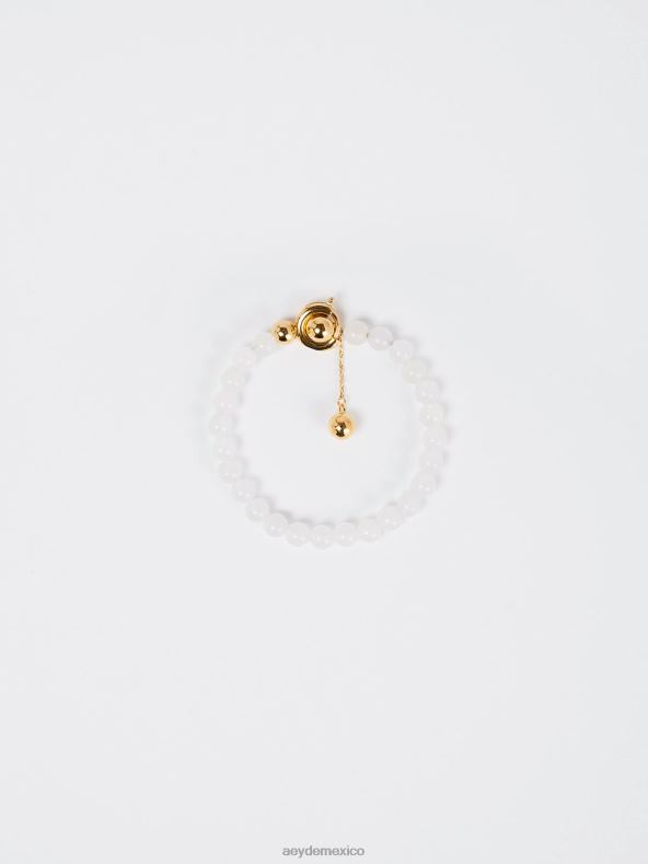 Aeyde jade blanco dorado set accesorio 4L04V125