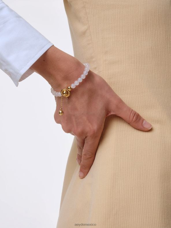Aeyde jade blanco dorado set accesorio 4L04V125