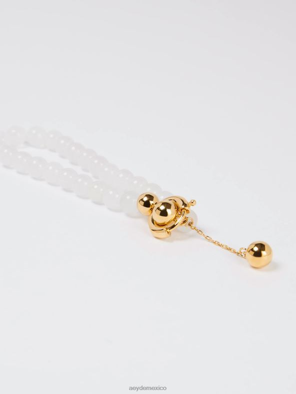 Aeyde jade blanco dorado set accesorio 4L04V125