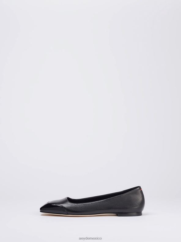 Aeyde napa negra/charol iris calzado 4L04V183