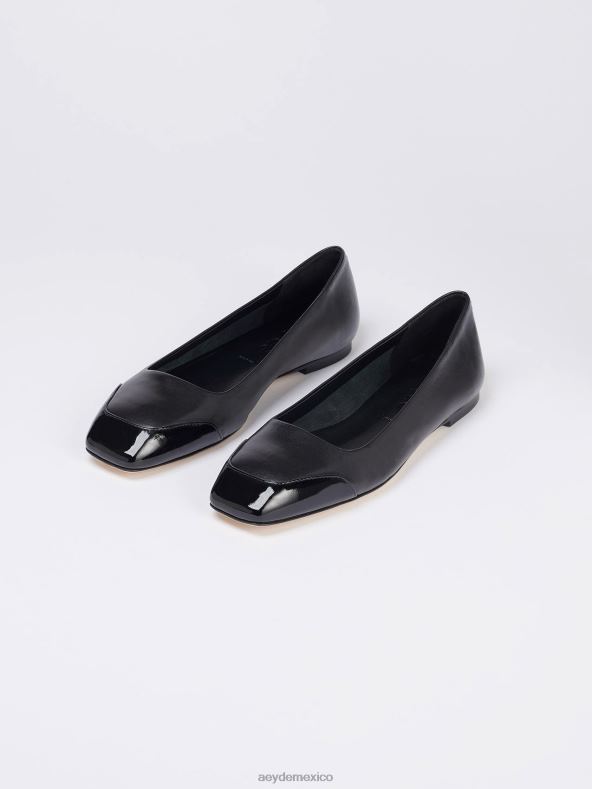 Aeyde napa negra/charol iris calzado 4L04V183