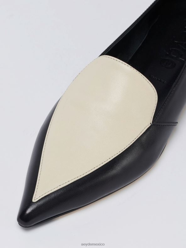 Aeyde napa negro/crema marta calzado 4L04V212