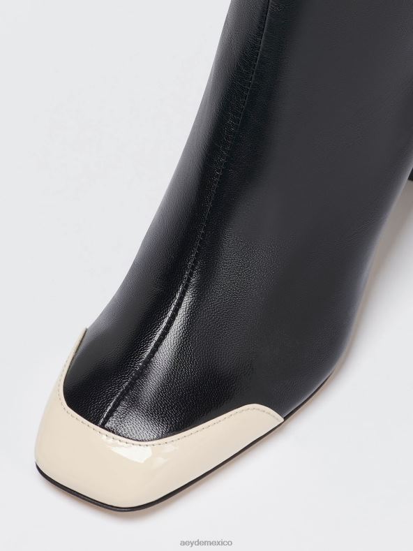 Aeyde negro/napa crema/charol suki calzado 4L04V75
