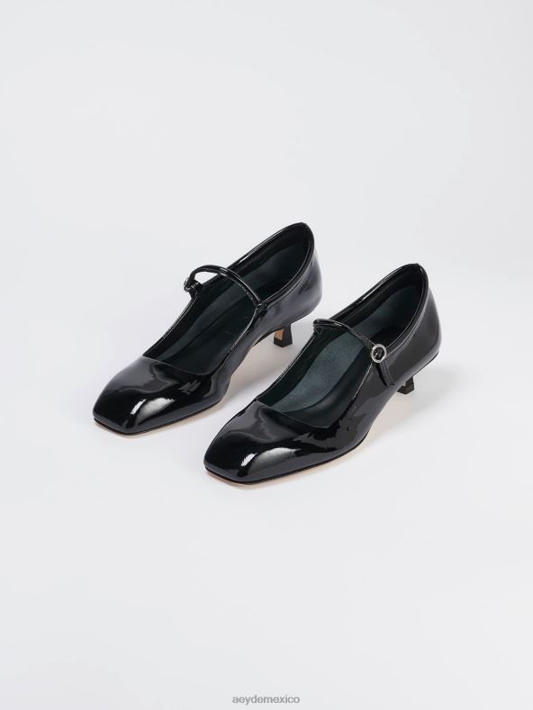Aeyde charol negro inés calzado 4L04V157