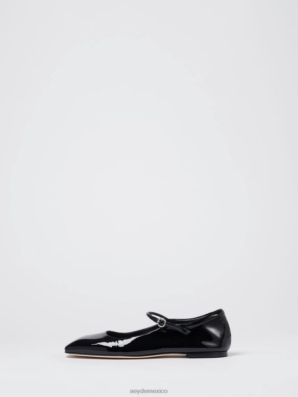 Aeyde charol negro uma calzado 4L04V192