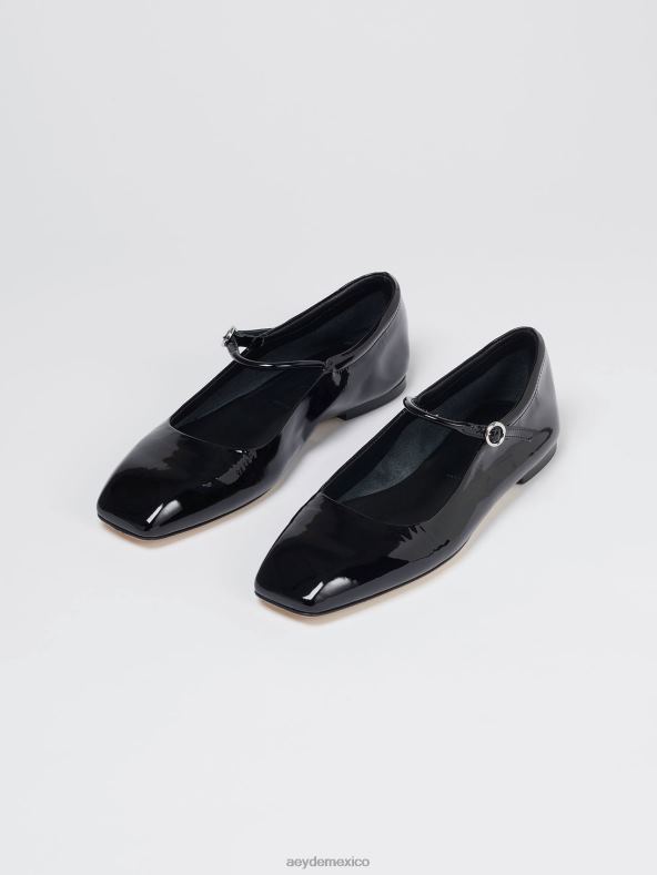 Aeyde charol negro uma calzado 4L04V192