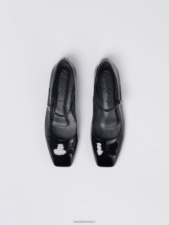 Aeyde charol negro uma calzado 4L04V192