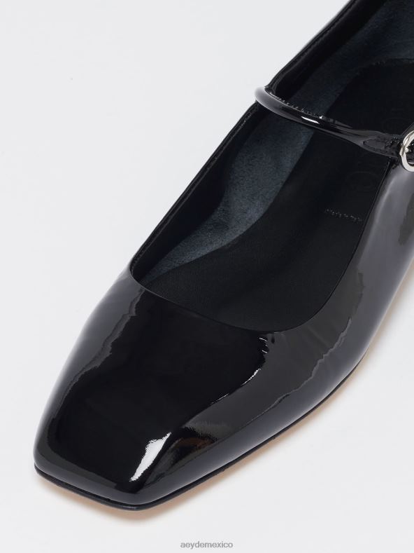 Aeyde charol negro uma calzado 4L04V192