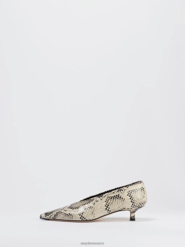 Aeyde serpiente cremosa clara calzado 4L04V224