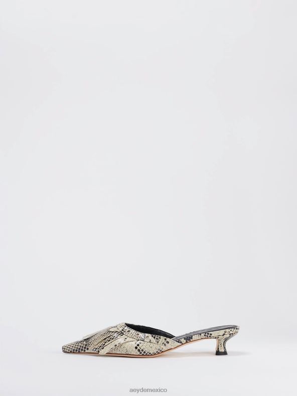 Aeyde serpiente cremosa tania calzado 4L04V99